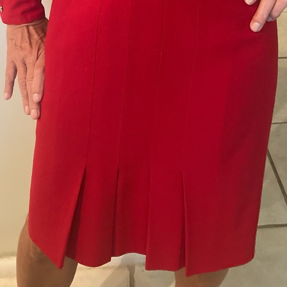 Chanel Classic Red Two Piece Shirt and Dress - Picture 3 of 6